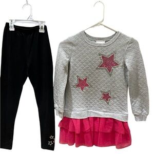 Flapdoodles "STARS" dress/legging set